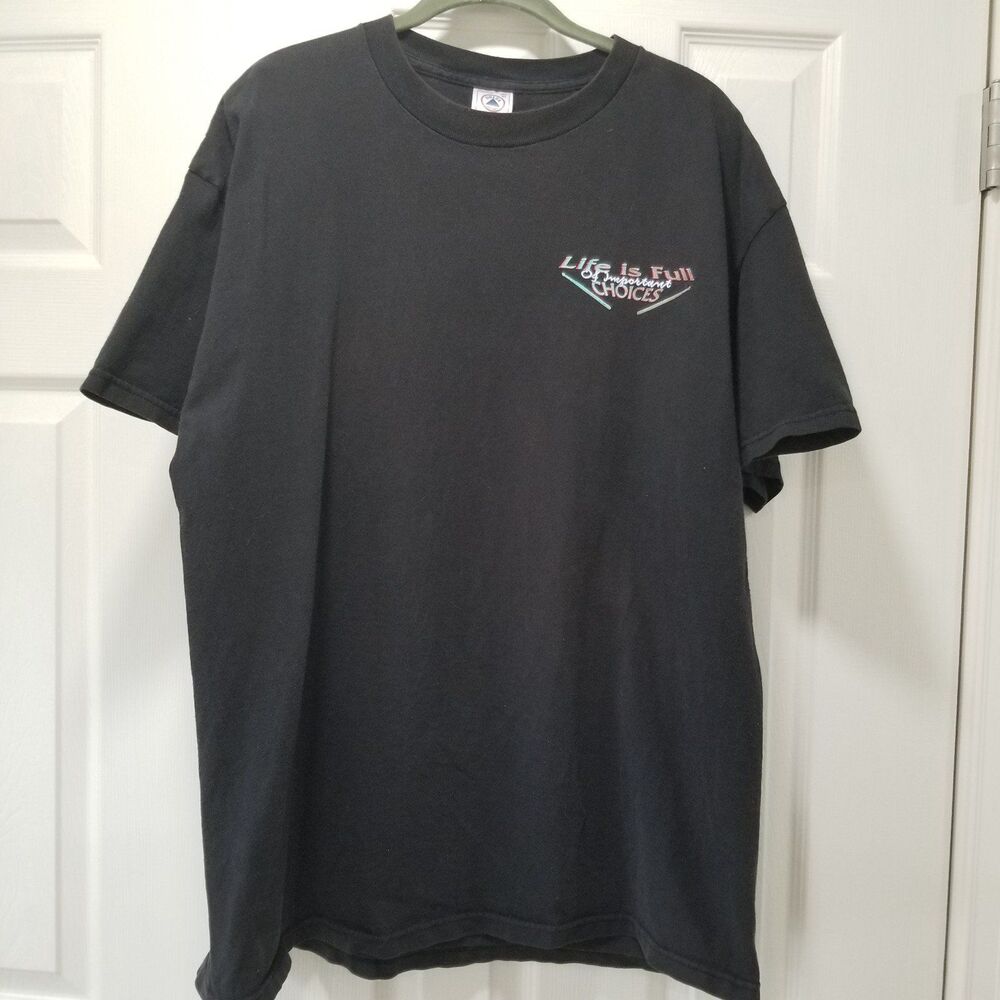 Life is full of important choices Delta pro weight T-Shirt size XL Y2K